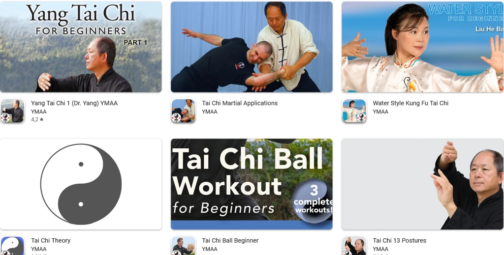 Screenshot der Tai-Chi-Apps von Dr. Jang